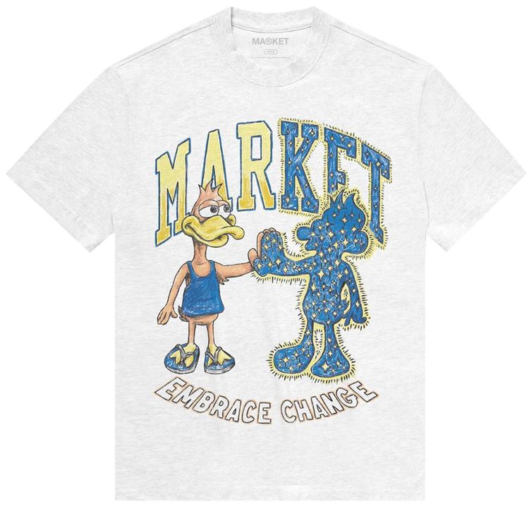 Market Dark And Light Duck Tee Ash