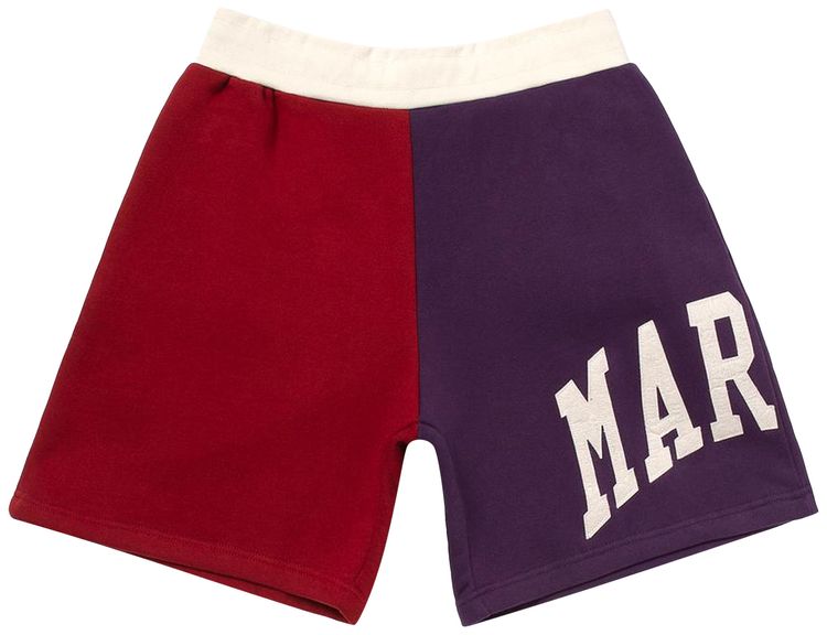 Market Colorblock Sweatshorts BurgundyNavy