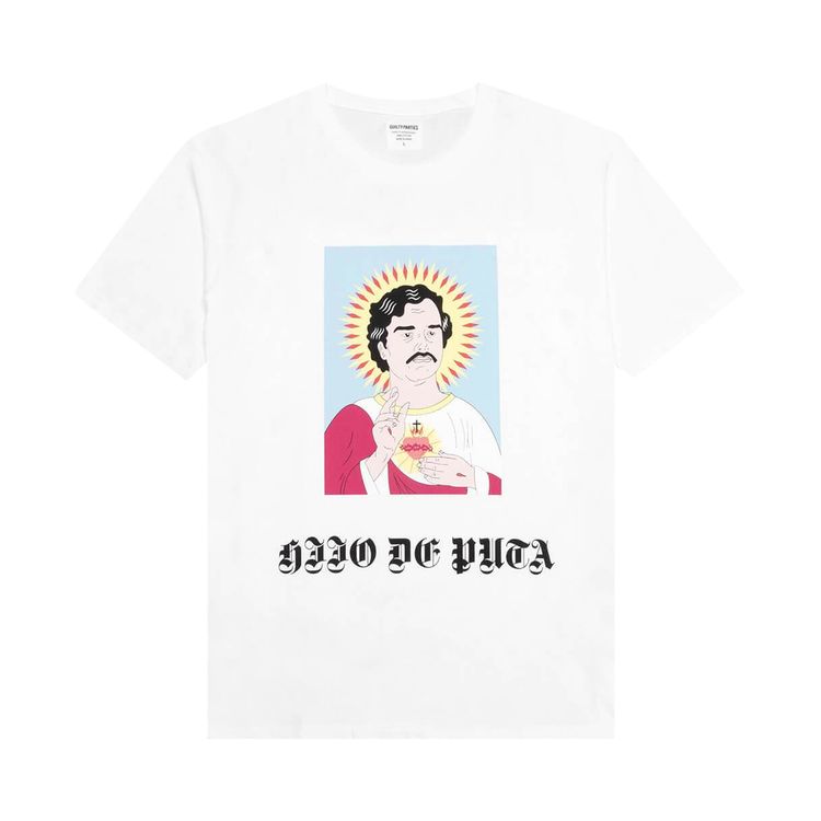 Wacko Maria Washed Heavyweight Crewneck Color Tee Type 3 White