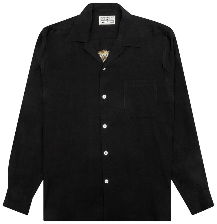 Wacko Maria Long Sleeve 50s Shirt Type 2 Black