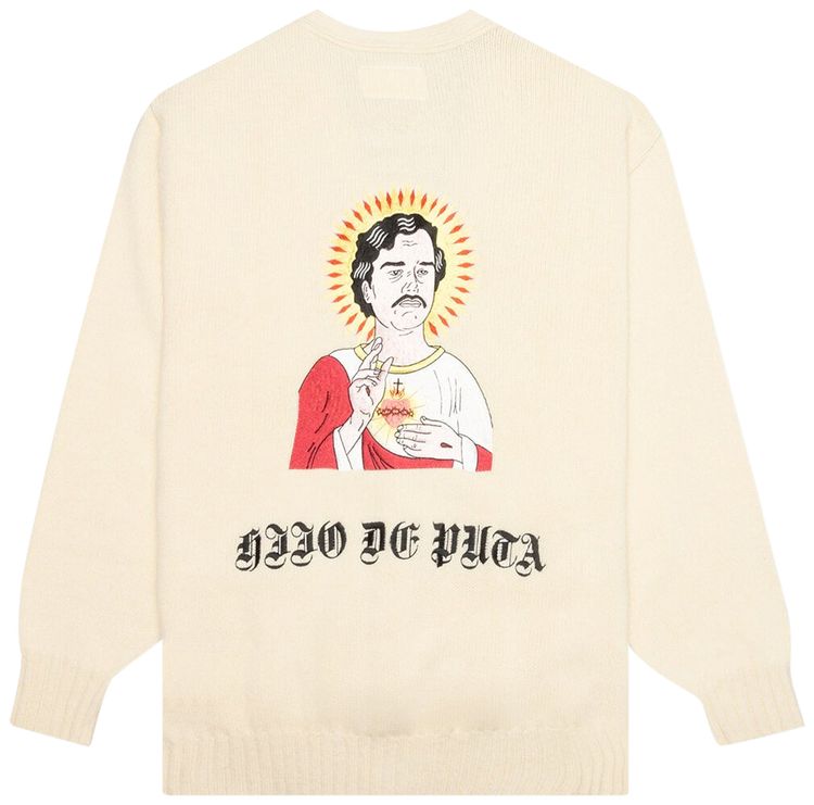 Wacko Maria Classic Cardigan Type 2 Cream
