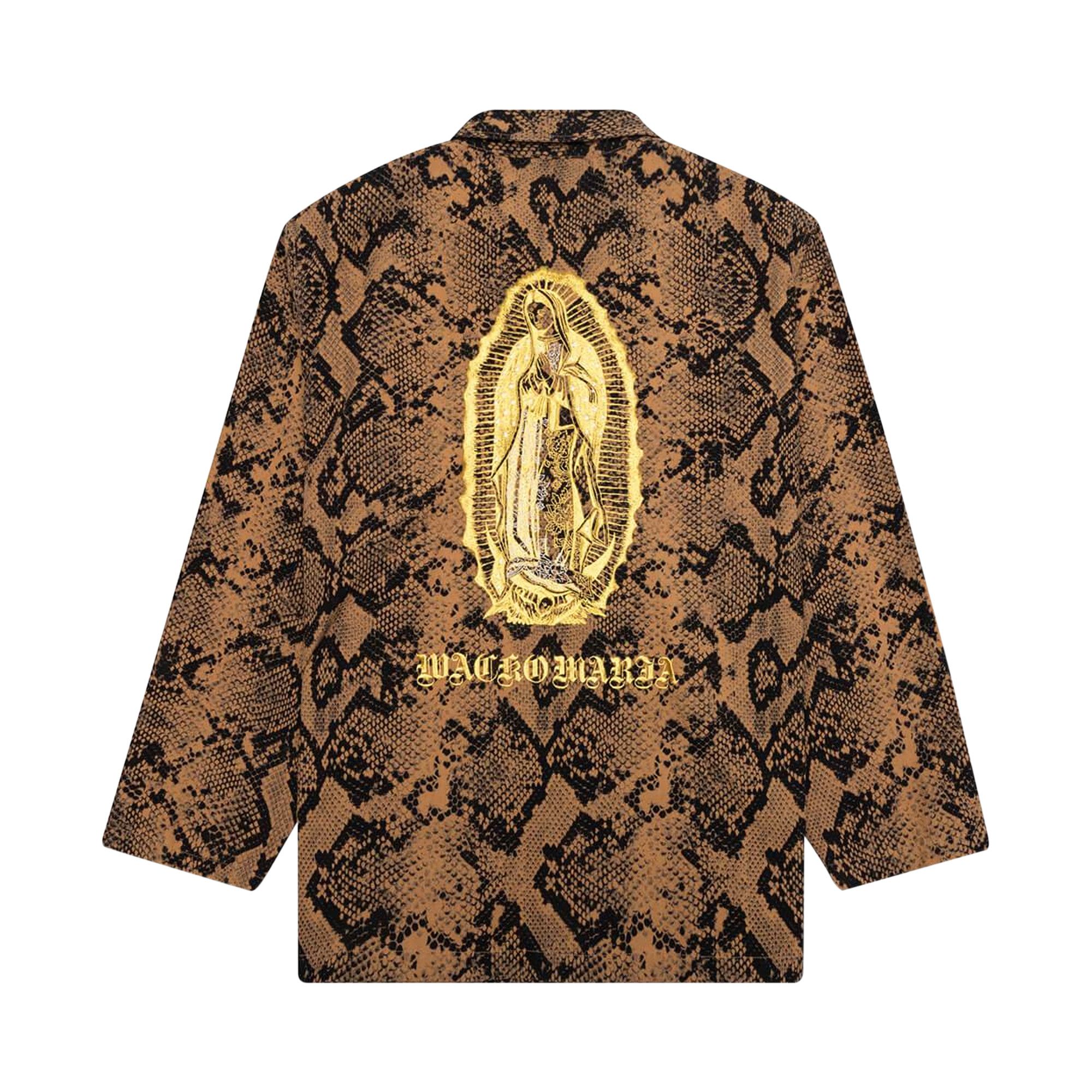 Buy Wacko Maria Python Army Shirt Type-2 'Beige' - 21FW WMO ML32