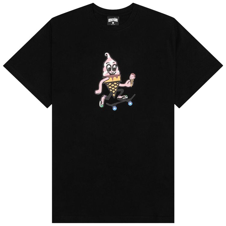 Icecream Kick Push Short Sleeve Tee Black