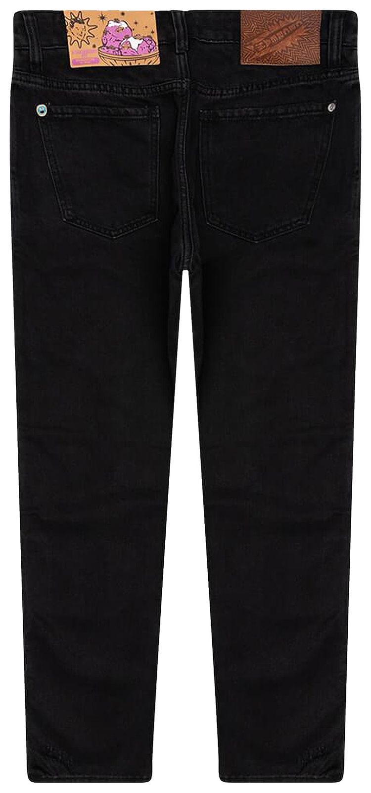 Icecream Strawberry Dog Jean Black Jean