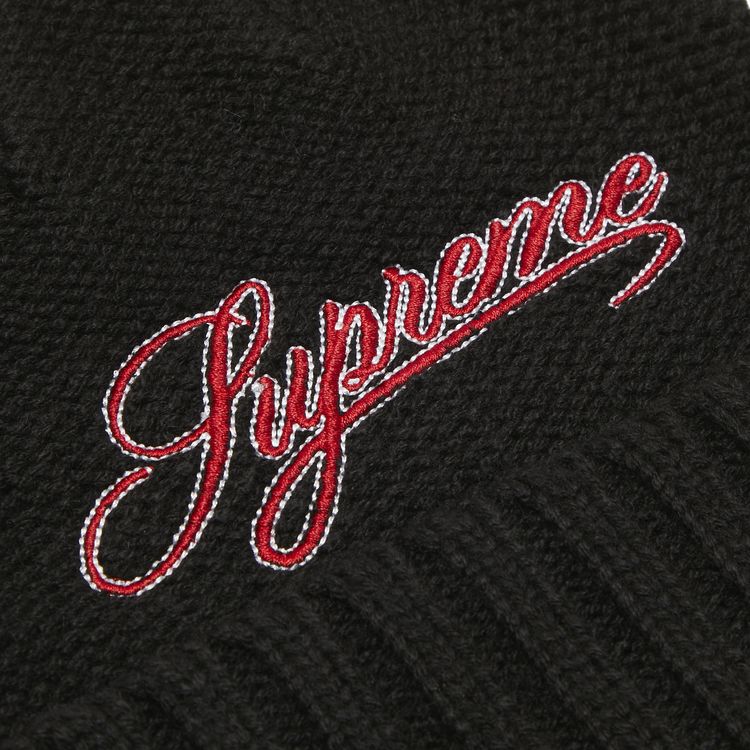 Supreme Script Logo Beanie Black