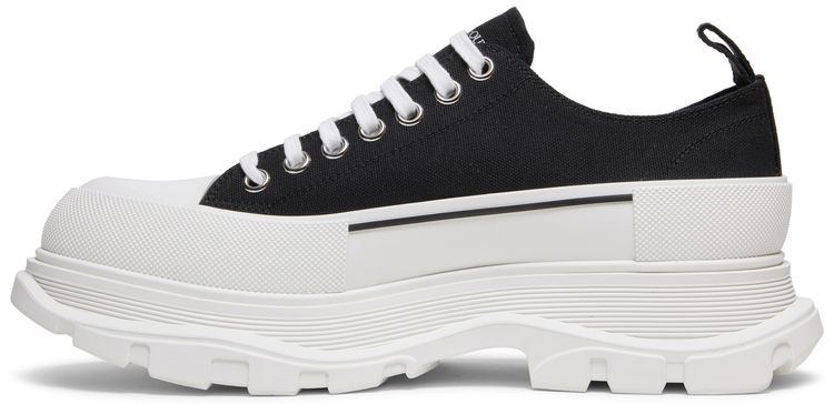 Alexander McQueen Tread Slick Lace Up Black White