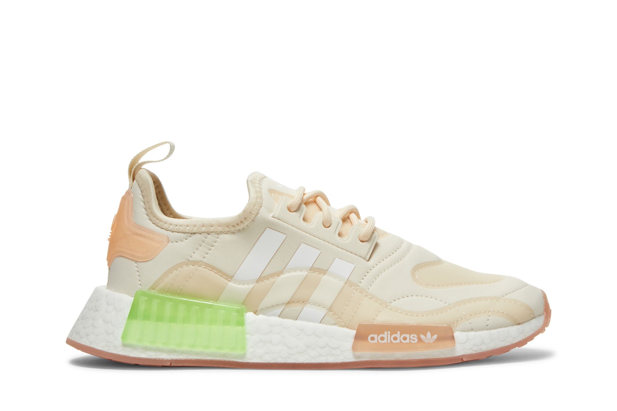 Buy Wmns NMD R1 Wonder White Signal Green GZ9281 GOAT