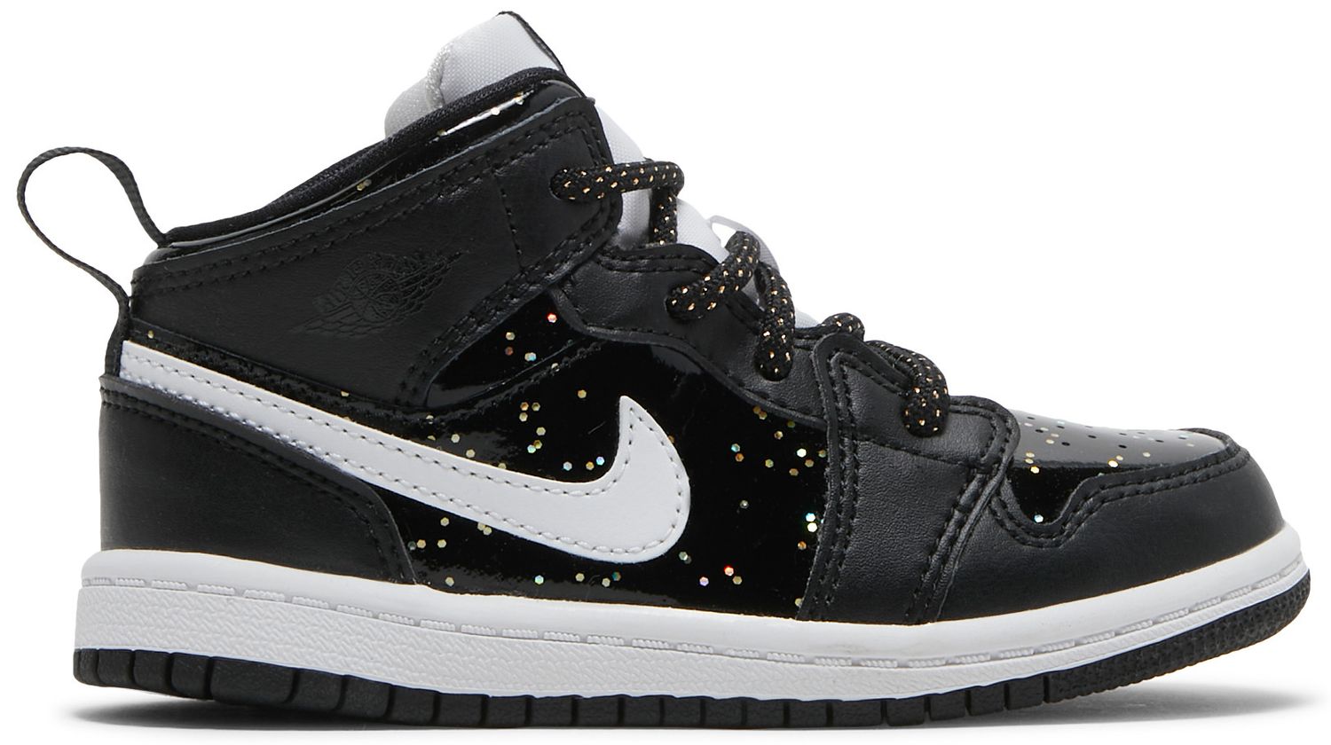 jordan 1 glitter black