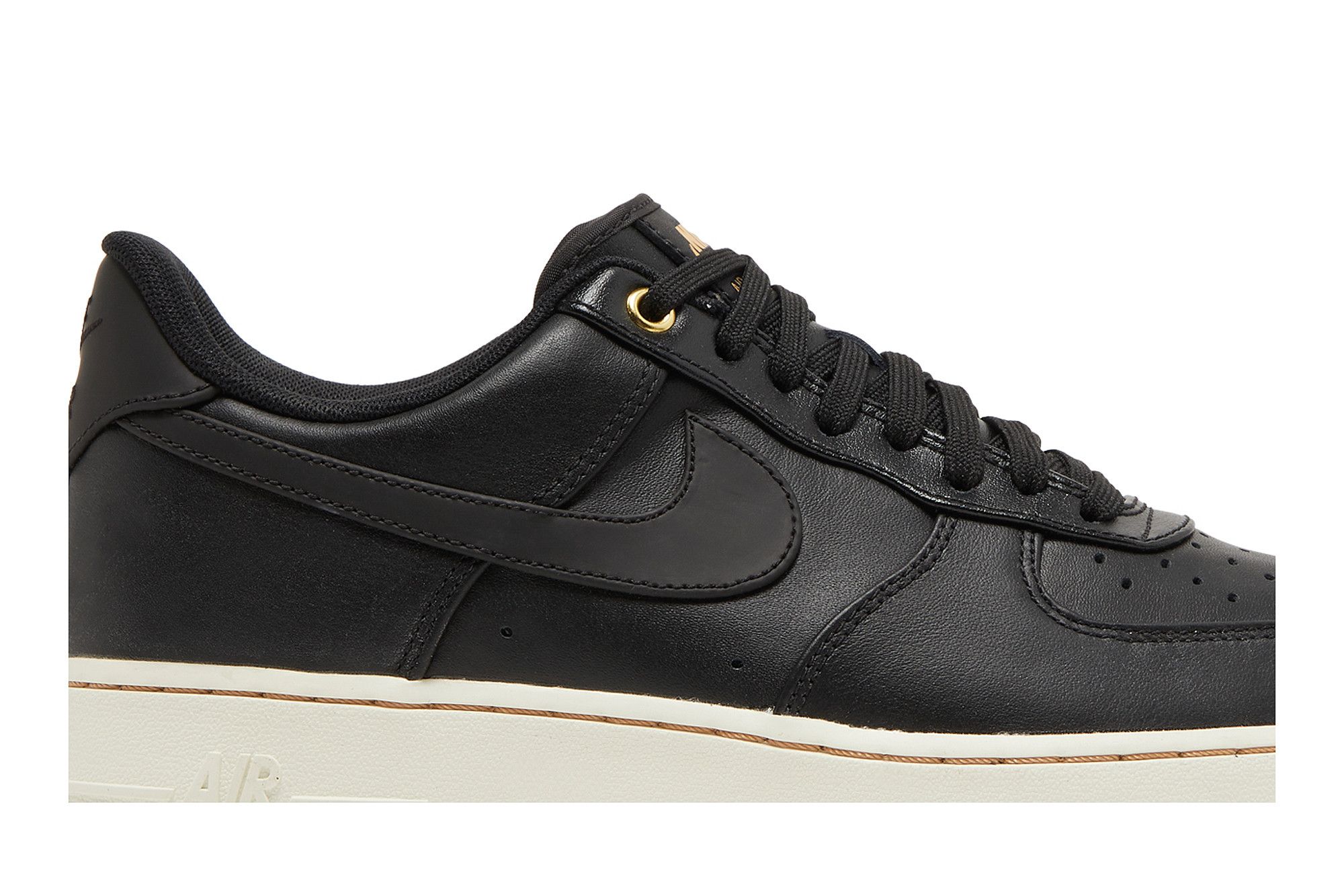 Nike air force premium black sales