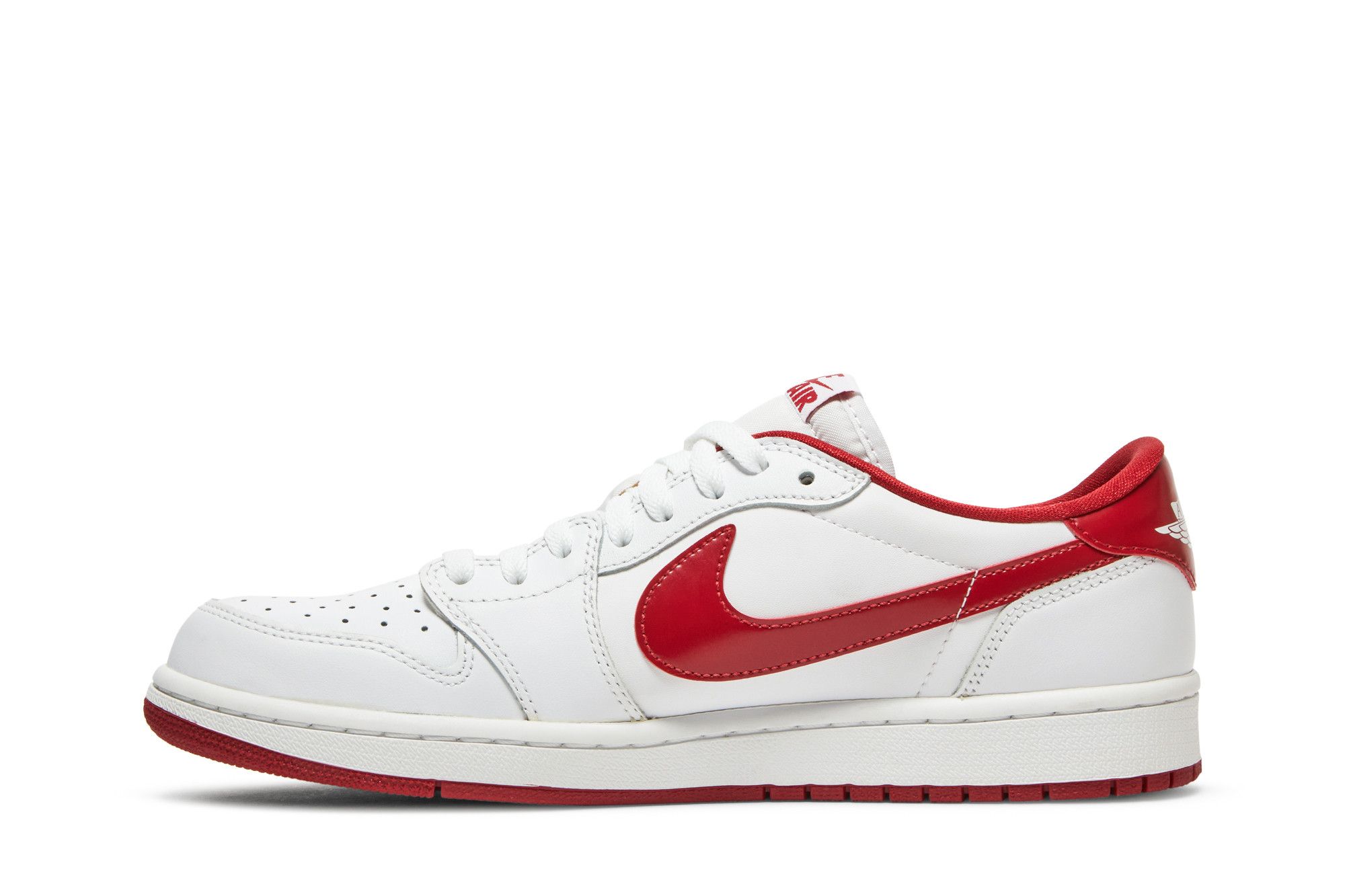 Jordan 1 white varsity red store