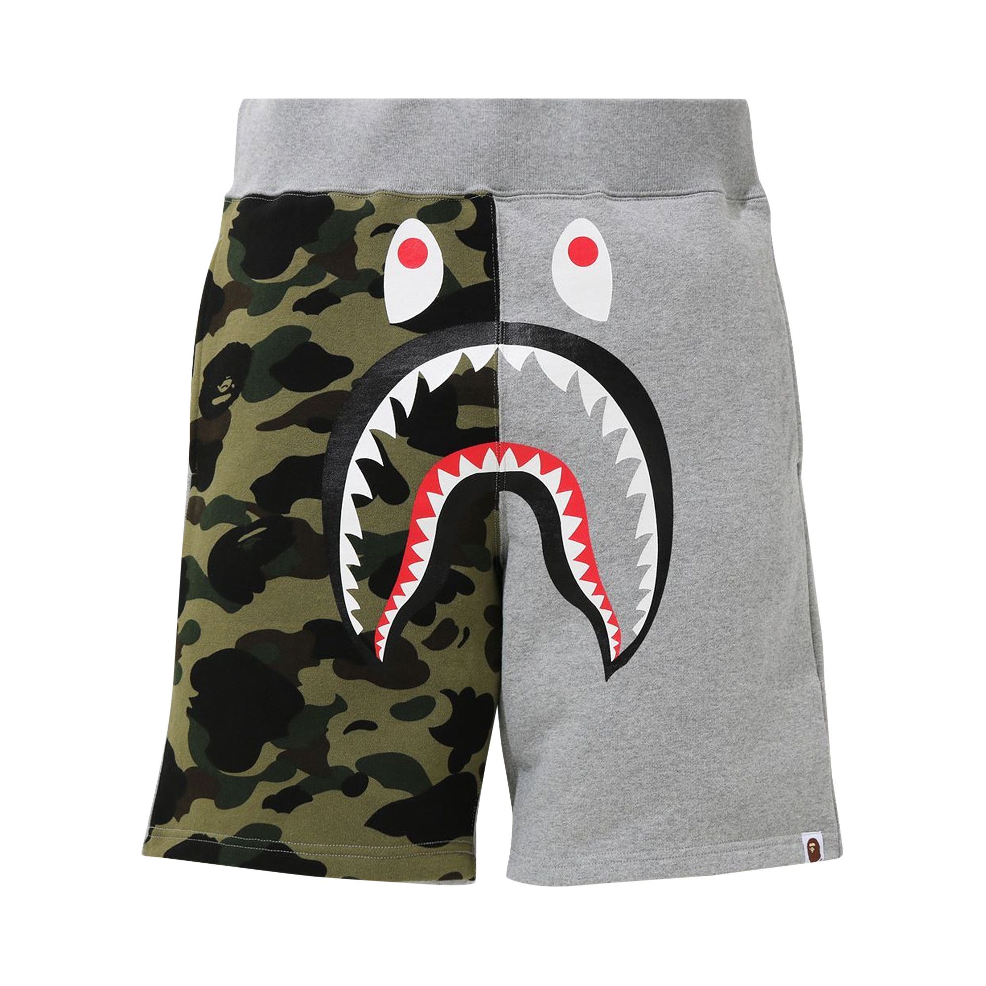 Buy BAPE Shark Sweat Shorts Gray 1H20 153 007 GRAY GOAT