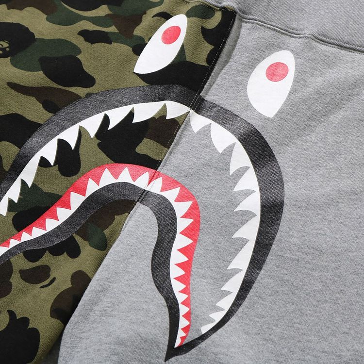 BAPE Shark Sweat Shorts Gray