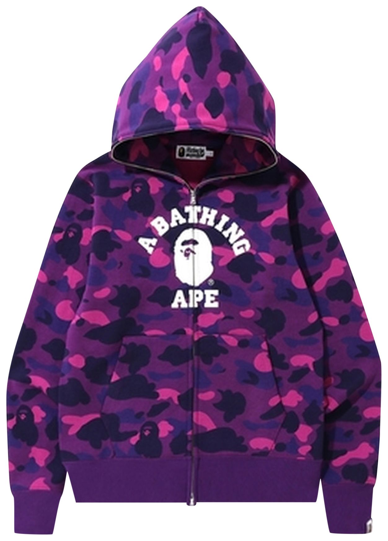 Zip up purple hoodie