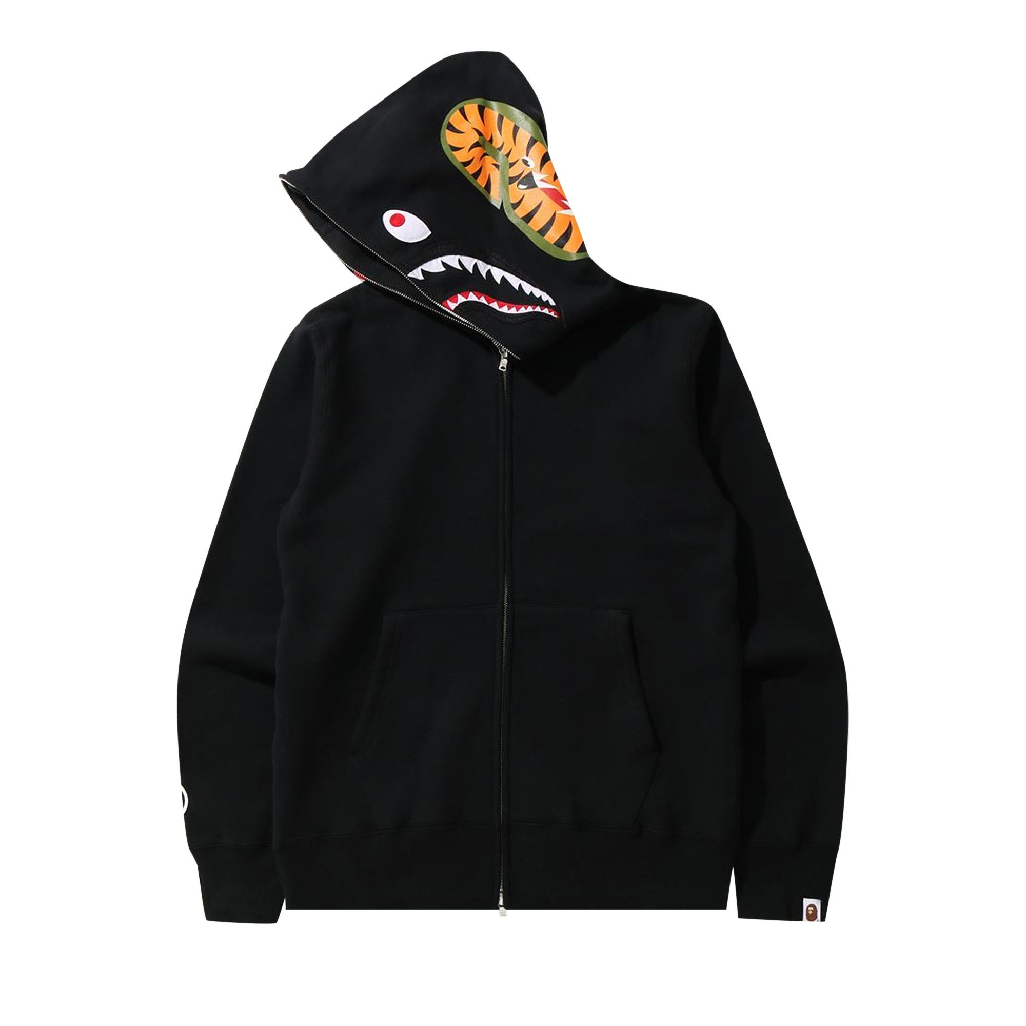 Bape patched shark full zip hoodie store