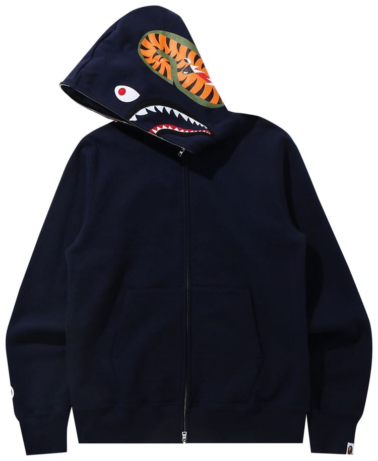 BAPE Shark Full Zip Hoodie Navy