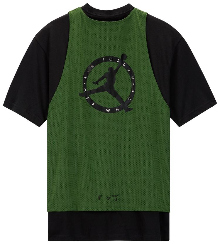 Buy Air Jordan x Off-White Short-Sleeve Top 'Forest Green