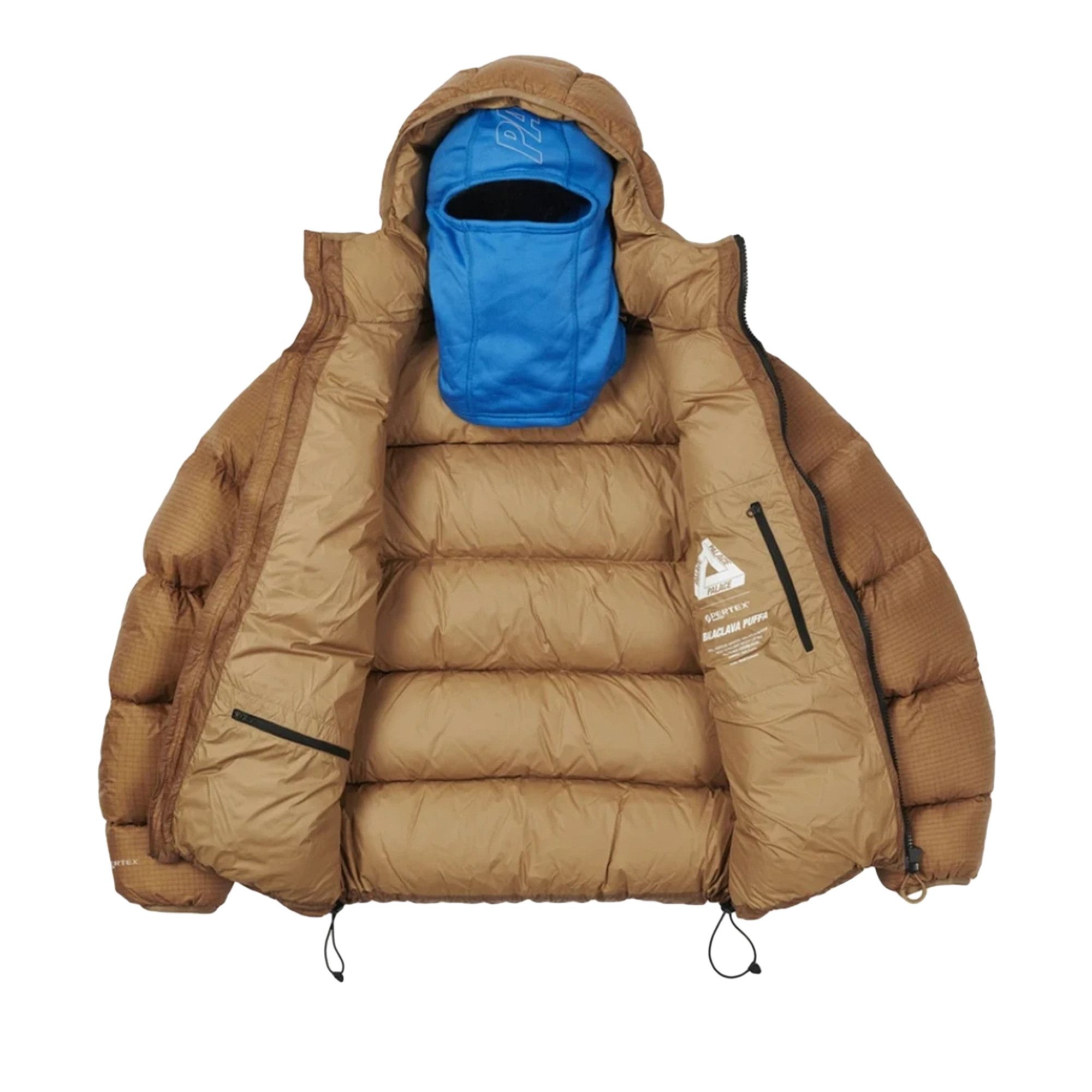 Buy Palace Pertex Balaclava Puffa 'Fawn' - P21JK007 | GOAT