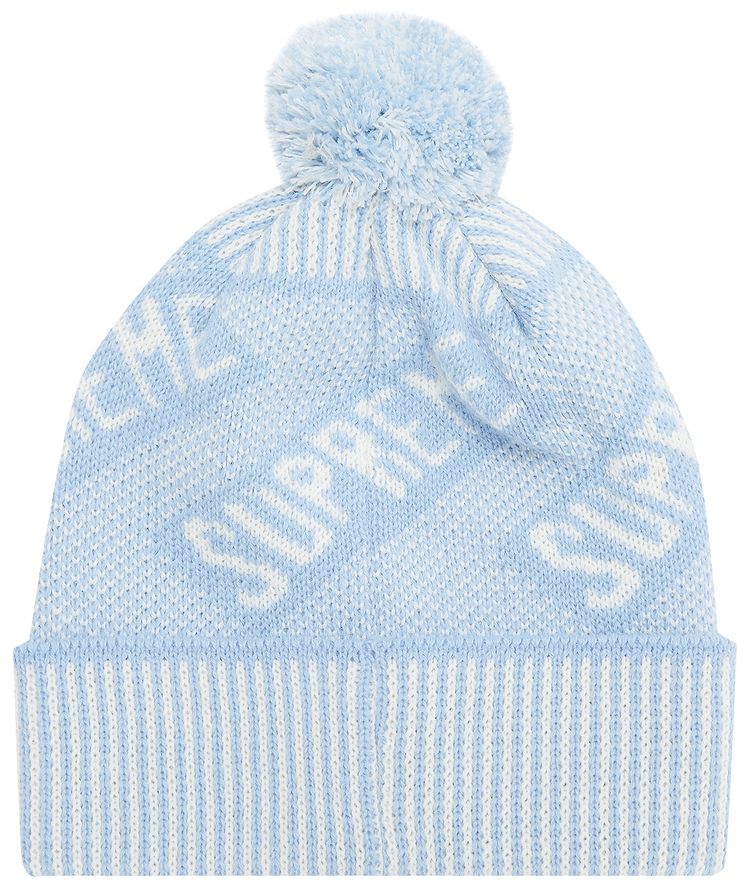 Supreme Banner Beanie Light Blue