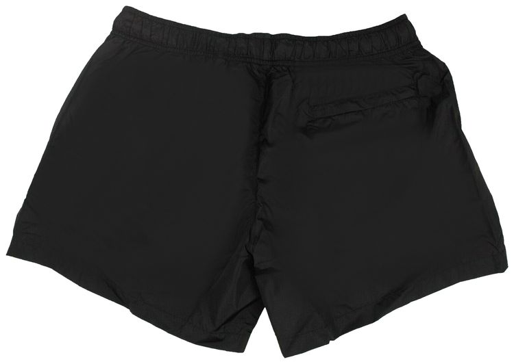Off White Logo Print Swim Shorts Black