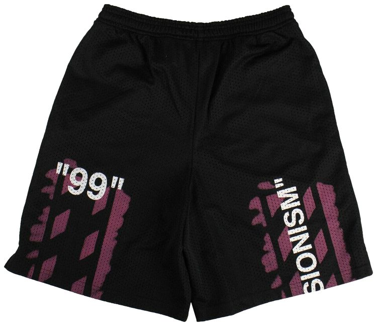 Off White Mesh Track Shorts Black