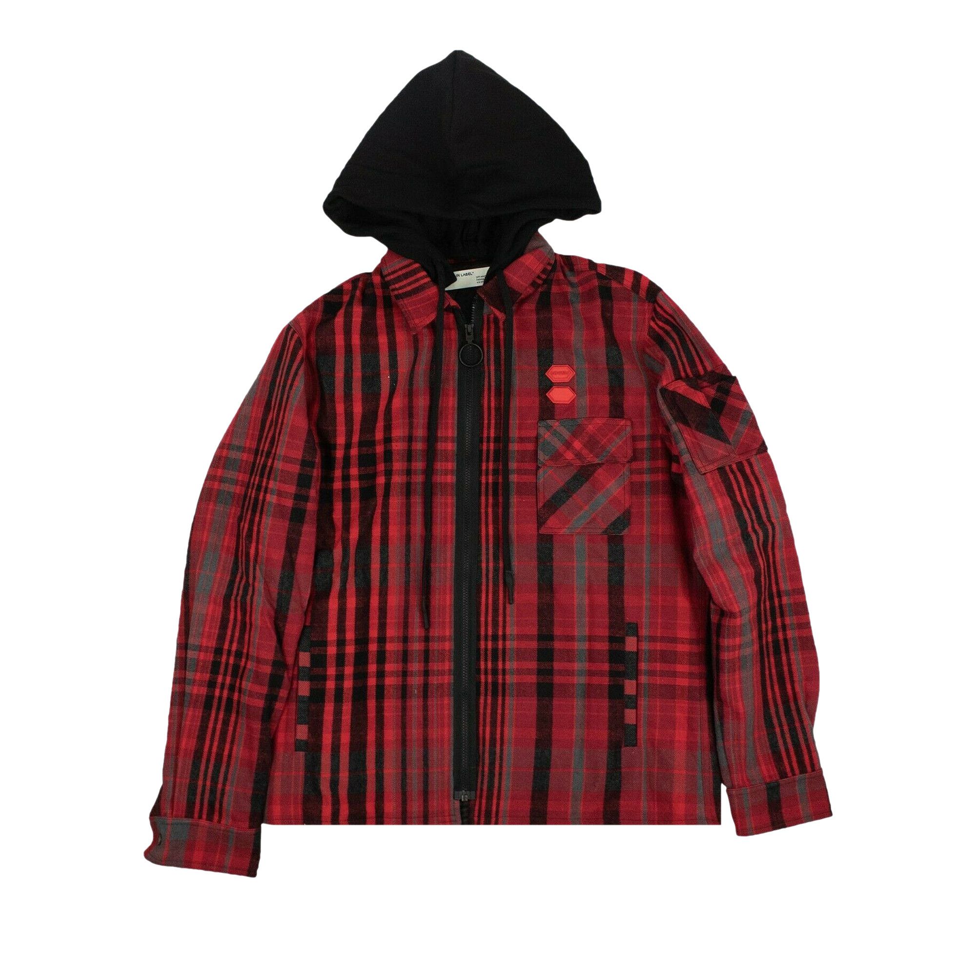 Off white flannel jacket online