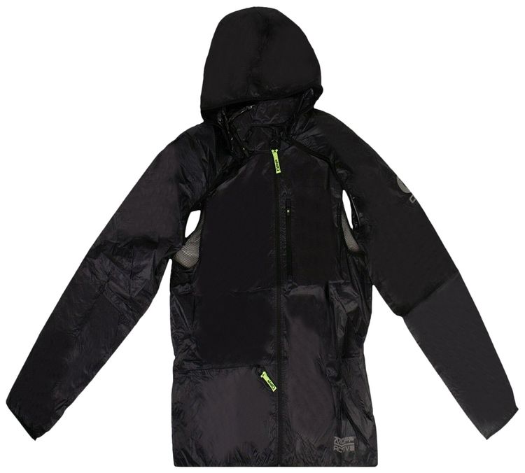 Off White Hooded Windbreaker Black