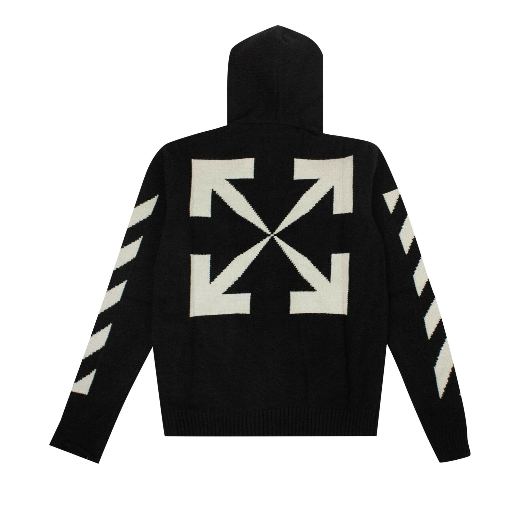 【初売り】 Buy Off-White 'Black Hoodie Knit Zip Diagonal スニーカー