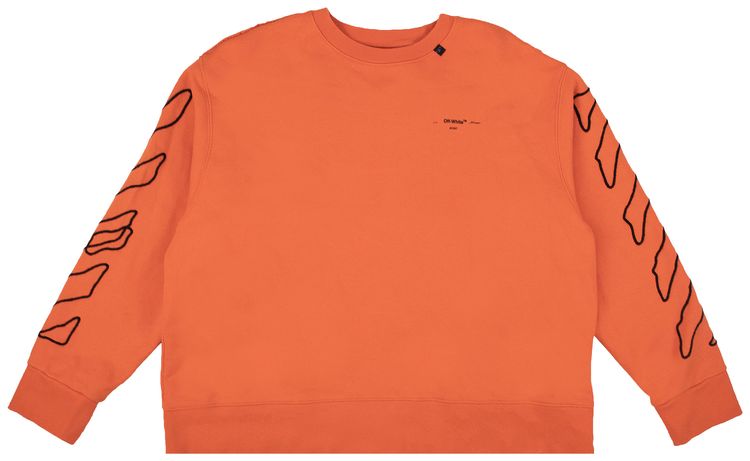 Off White Arrows Sweatshirt Orange