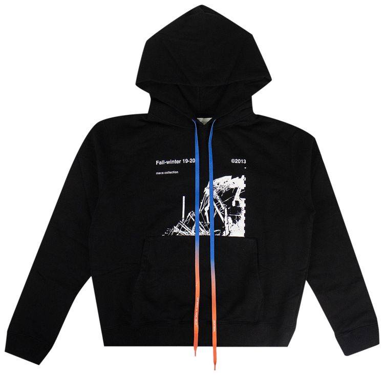 Off White Ruined Factory Sweatshirt Black