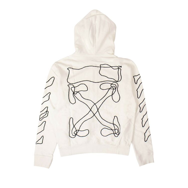 Off White Gradient Detail Sweatshirt White