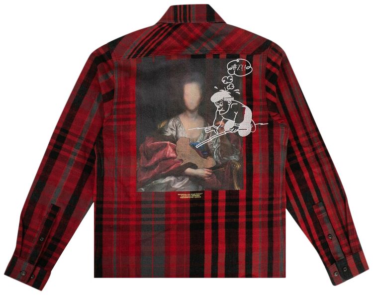 Off White Check Mariana De Silva Shirt Red