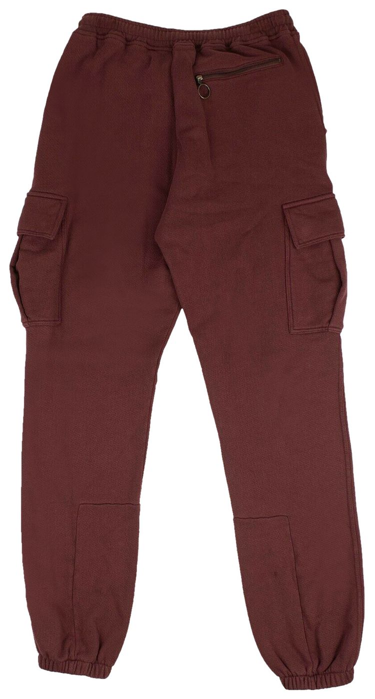 Off White Patched Sweatpants Burgundy