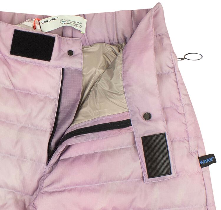 Off White Spot Puffer Pants Purple
