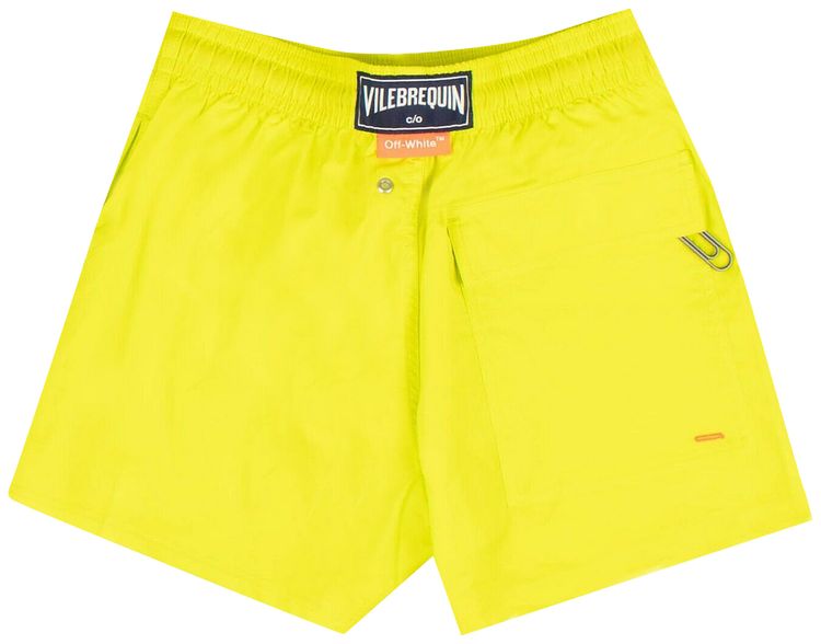 Off White Moonrise Swim Trunks Yellow