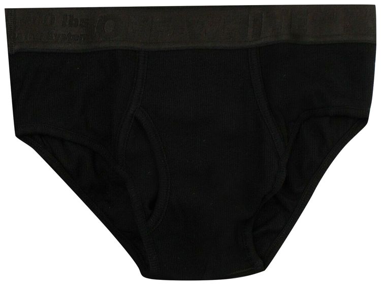 Off White Logo Underwear Briefs Black