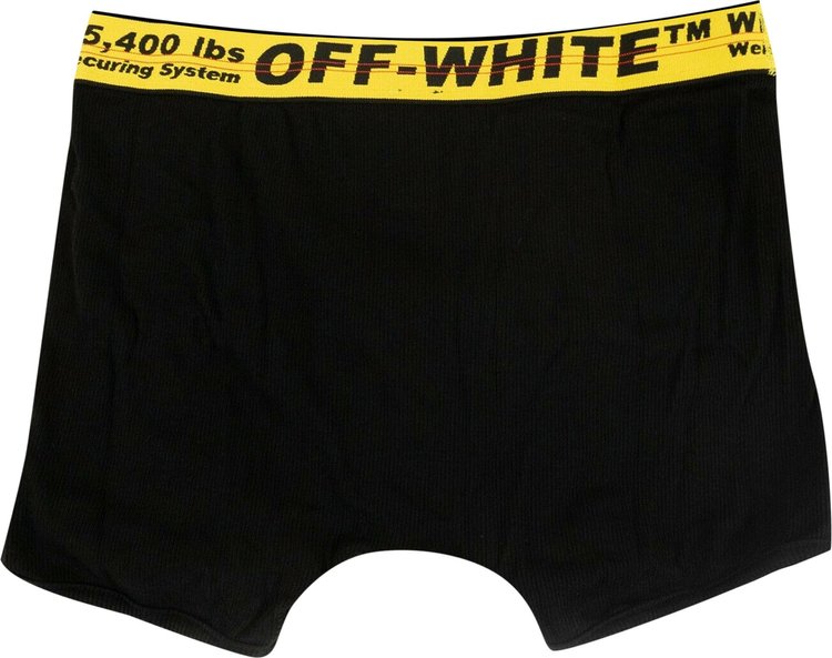 Off White Logo Boxer Briefs Black