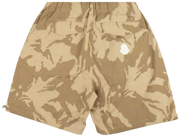 Moncler Camo Shorts Beige