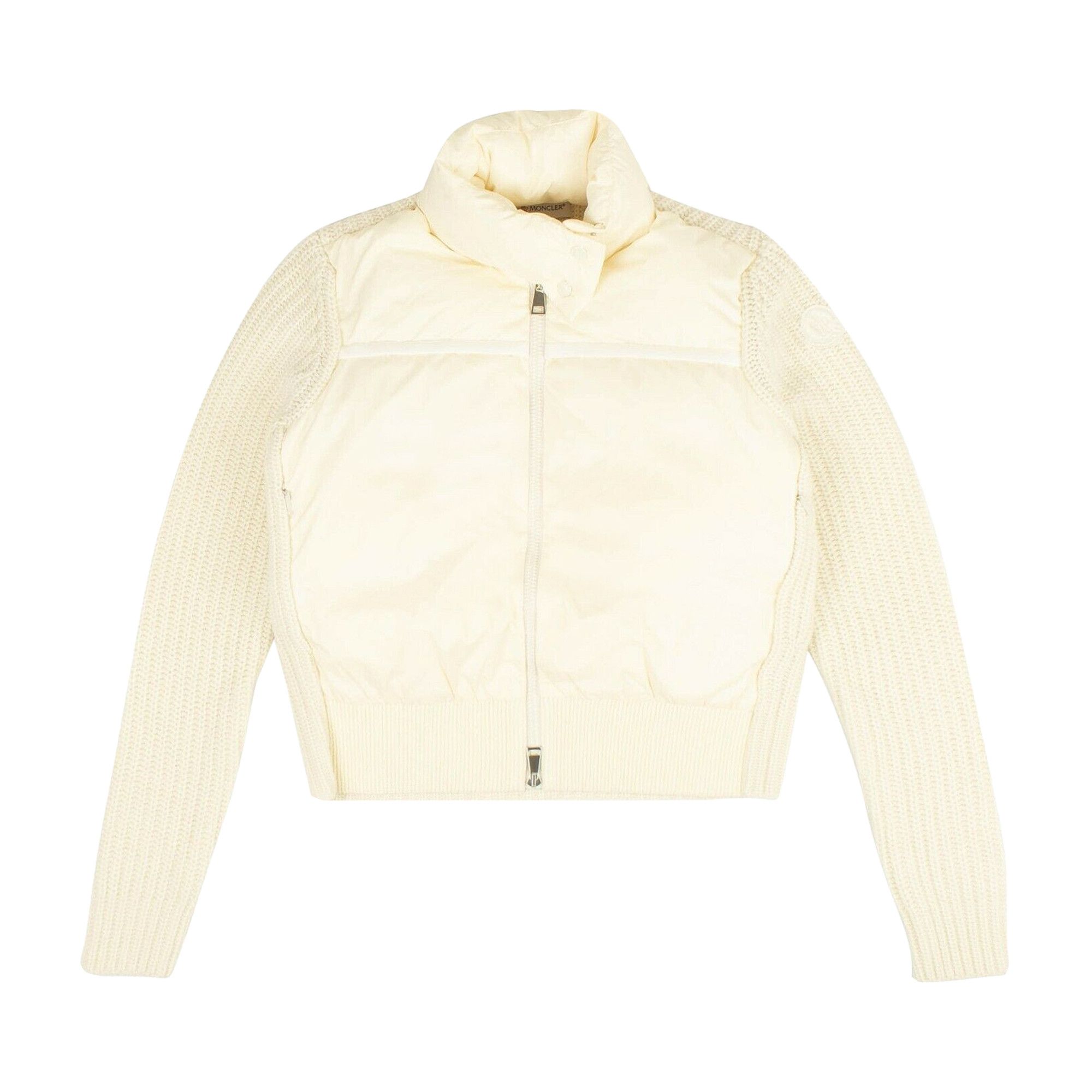 Moncler Wool Blend Quilted Cardigan 