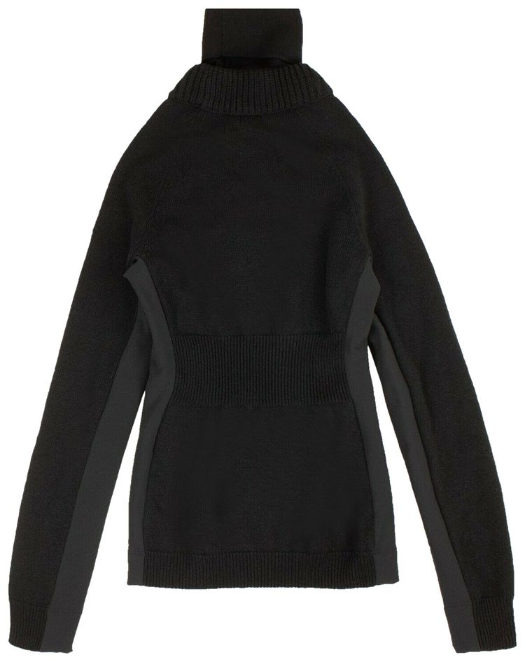 Moncler Slim Fit Stretch Turtleneck Black