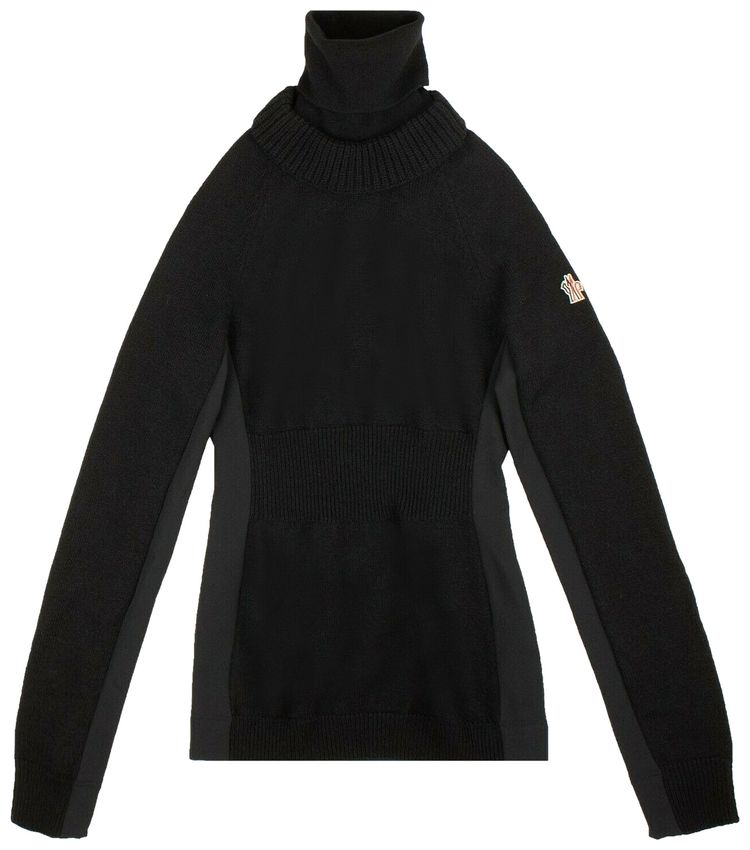 Moncler Slim Fit Stretch Turtleneck Black