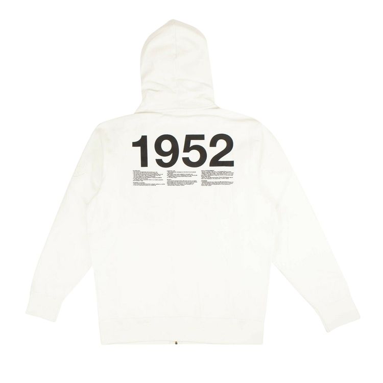 Moncler 1952 Zip Up Sweatshirt White