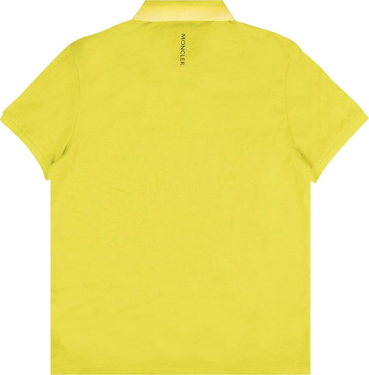 Moncler Short Sleeve Polo Shirt YellowGreen