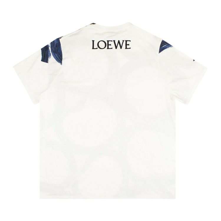 Loewe Circles Print T Shirt WhiteBlue