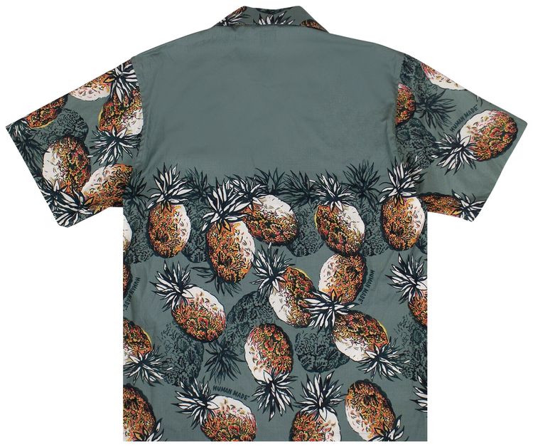 Human Made Pineapple Aloha Button Down Shirt Grey