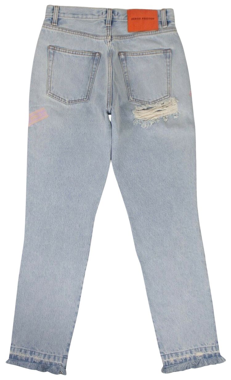 Heron Preston Slim Denim Light Blue