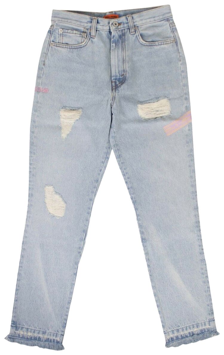 Heron Preston Slim Denim Light Blue