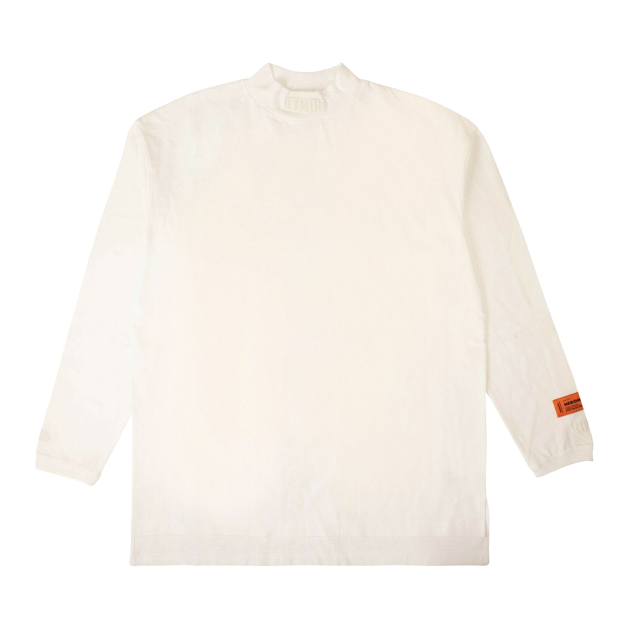 Size xs Heron Preston Logo Turtleneck Long Sleeve T Shirt White