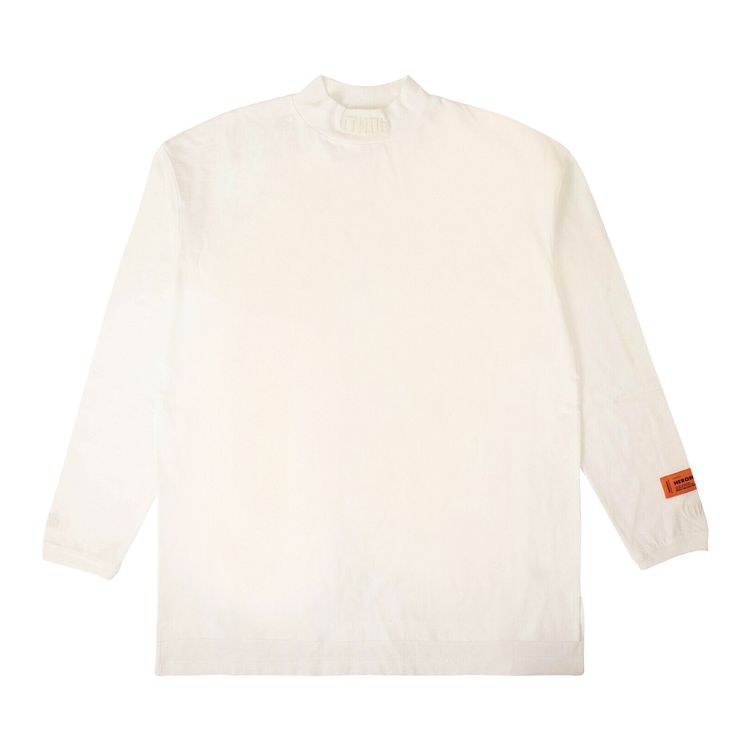Heron Preston Logo Turtleneck Long Sleeve T Shirt White