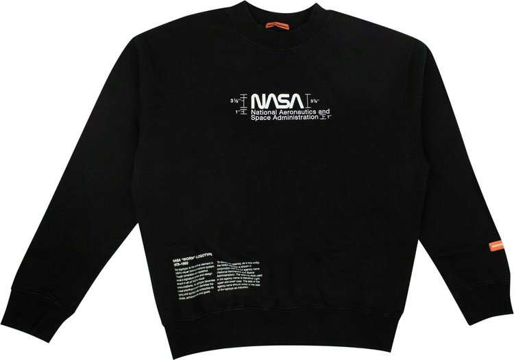 Buy Heron Preston NASA Crewneck Sweatshirt 'Black ...