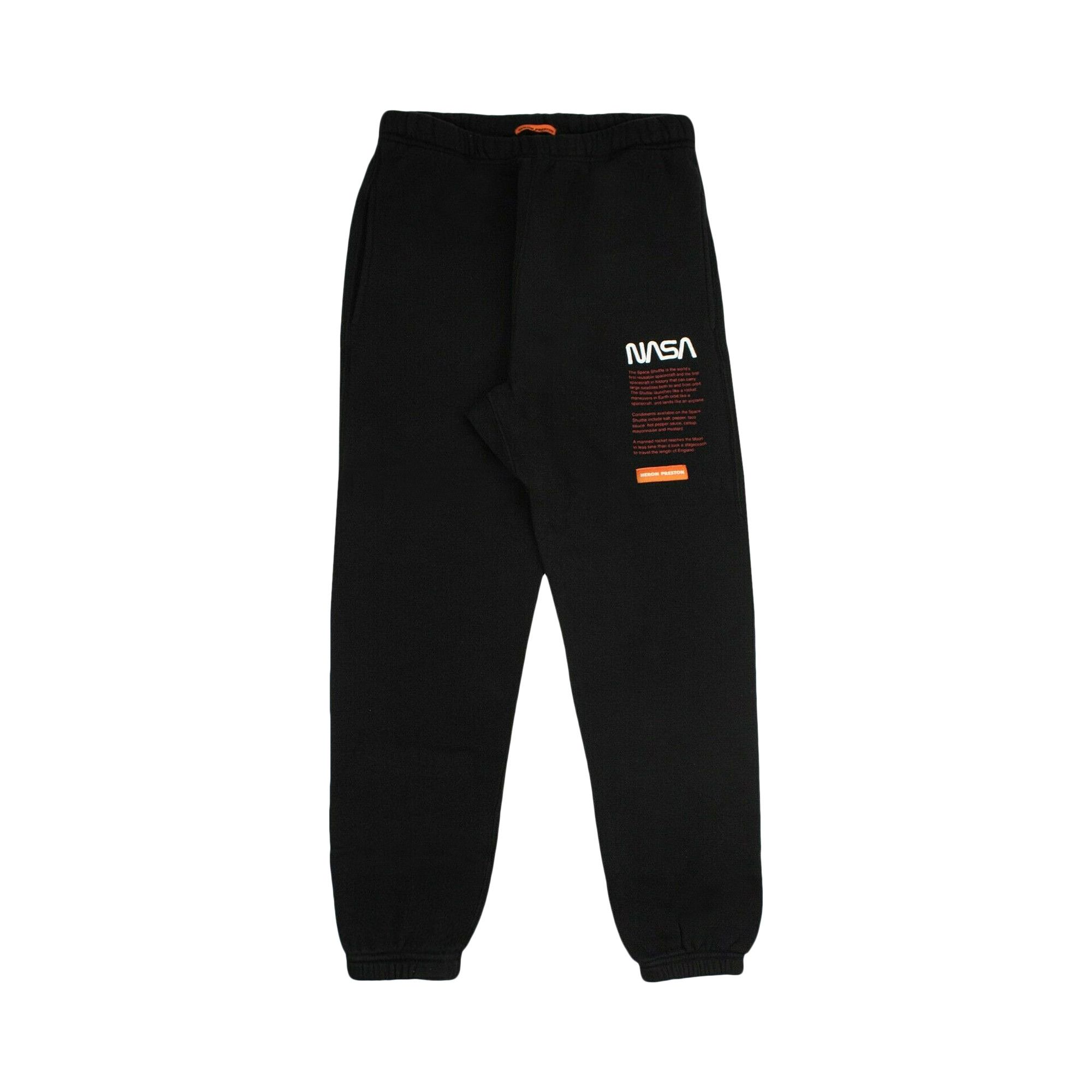 Buy Heron Preston NASA Facts Sweatpants Black